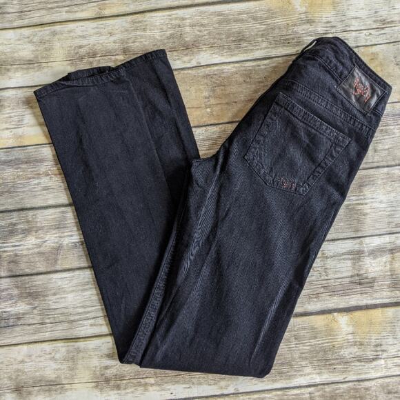 1921 Black Straight Leg Jeans sz 27/34 - Picture 1 of 3